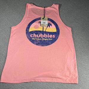 Chubbies “skys out thighs out”’The Trop and Lock Beachy Tank Top Mens Small